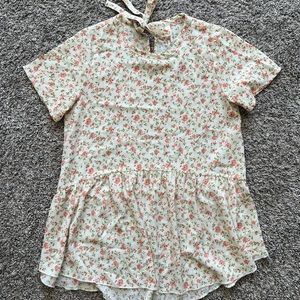 Orange Creek (Roolee) flowery flowy blouse